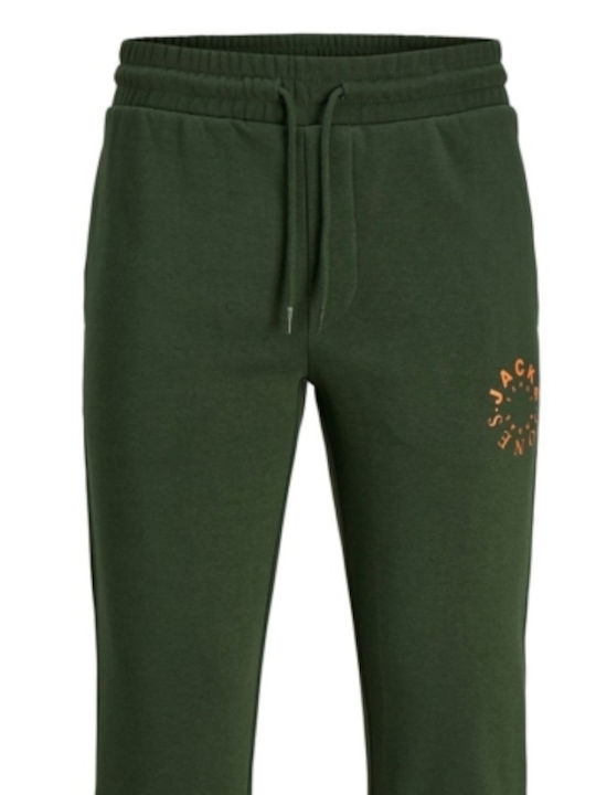 Jack & Jones Men's Sweatpants with Rubber Green