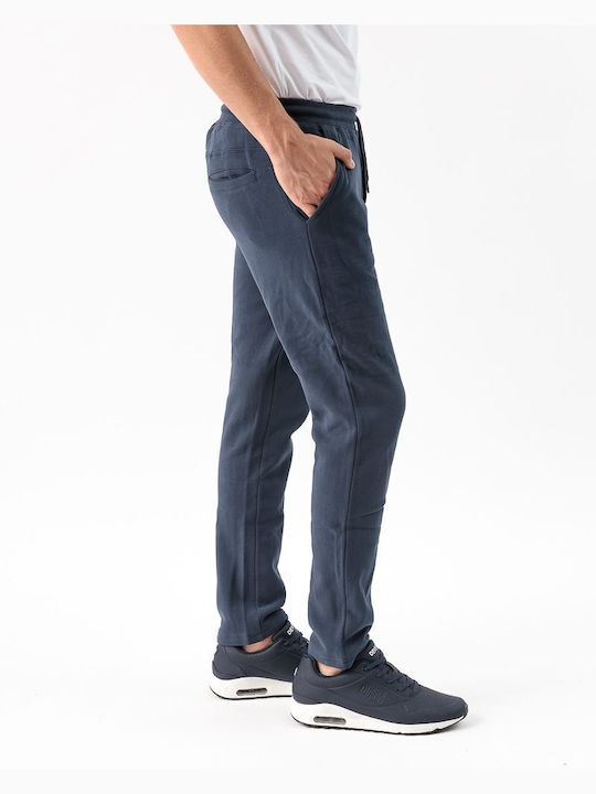 Devergo Men's Sweatpants with Rubber Blue