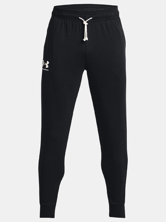 RIVAL TERRY Sweatpants with Elastic Black