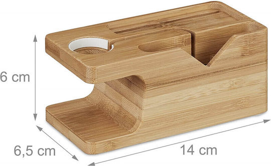 Relaxdays Desk Stand for Mobile Phone in Beige Colour