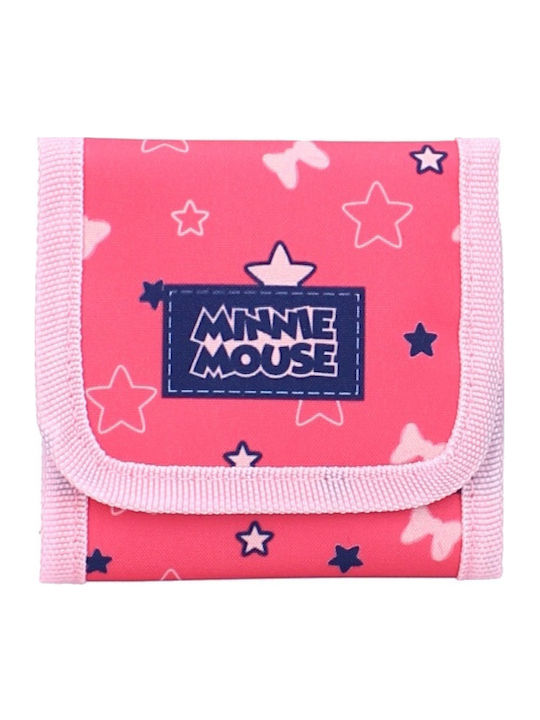 Disney Minnie Mouse Kids Wallet with Coins with Velcro Pink