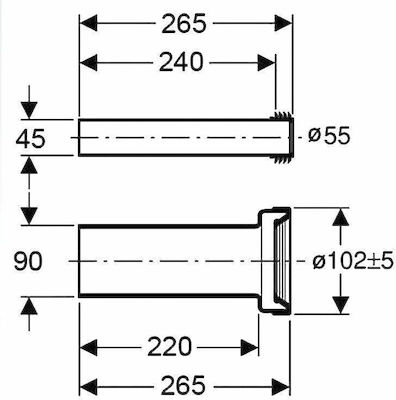 Geberit Rohr spülen 152.438.46.1