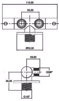 Tema Corner Water Valve