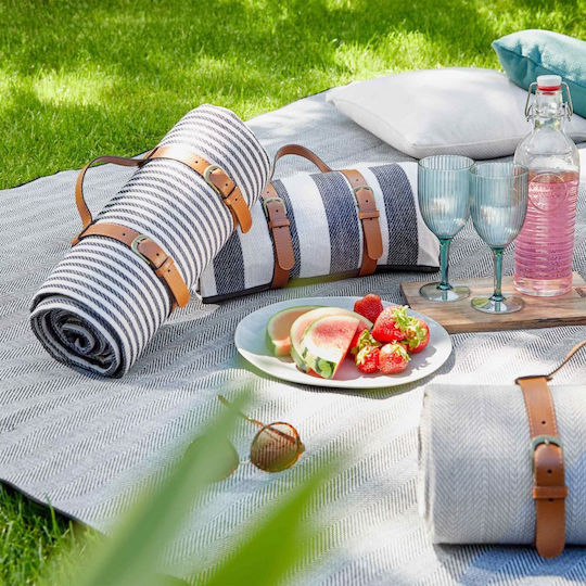 Butlers Κουβέρτα Πικ Νικ 150x150cm σε Μπλε χρώμα