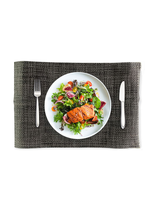 Fabric Placemats Gray 45x30cm 4pcs