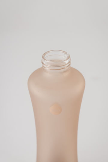 Equa Ginger Glasflasche Wasser mit Schraubdeckel Gold 550ml