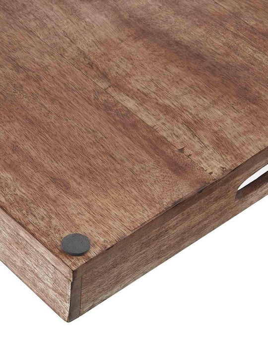 Butlers Lemnos Pătrat Tavă de Servire cu Mânere în Culoare Maro 38x38cm 1buc