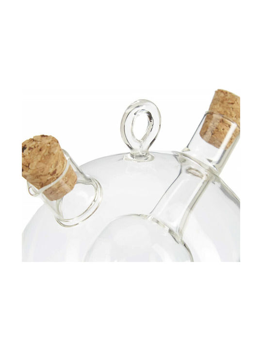 Relaxdays Δοχείο Λαδιού Γυάλινο με Ροή 375ml