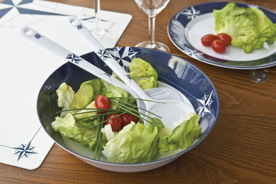 Marine Business Salatschüssel Melamin Weiß 25x25cm 1Stück