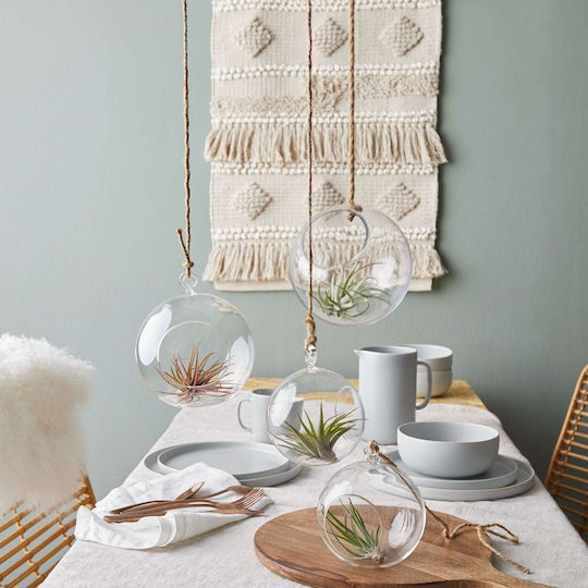 Butlers Салатна купа Керамично Сив 28x28см 1бр