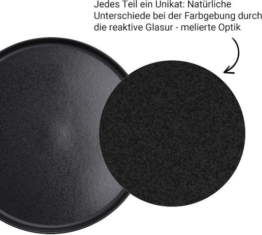Butlers Ceramic Salad Bowl Black 28x28cm