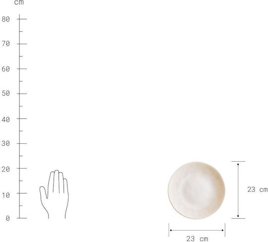 Butlers Geschirrset aus Porzellan Beige 12Stück