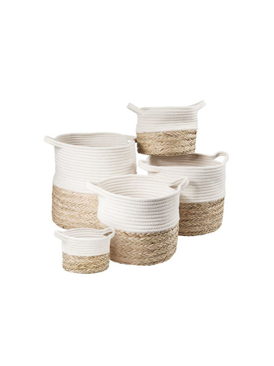 Butlers Fabric Storage Basket White