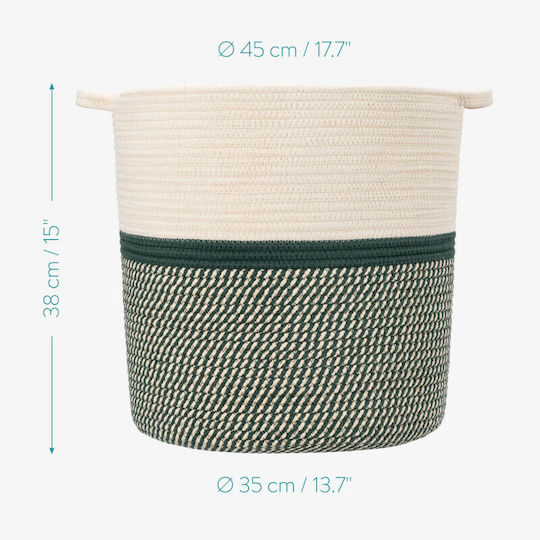 Navaris Fabric Storage Basket Multicolour