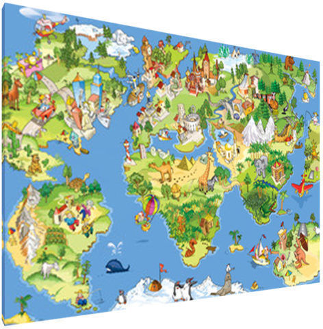 I-gallery Kids Canvas Wall Painting 70x50cm