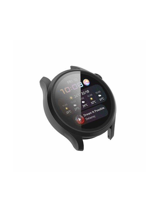 DEFENSE Frame Silikonhülle in Schwarz Farbe für Huawei Watch GT 3 46mm