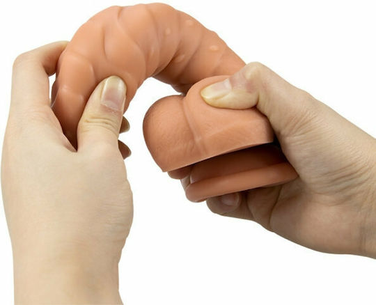Mokko Toys Ρεαλιστικό Dildo με Όρχεις και Βεντούζα Flesh 18cm
