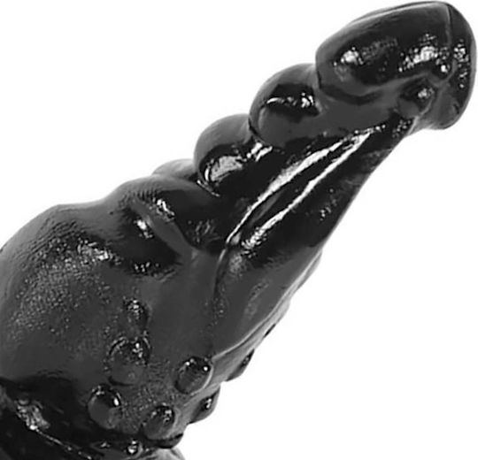 Kiotos Monstar Realistic Dildo with Scrotum Black 22cm