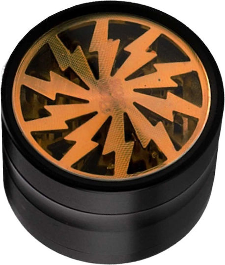 Τριφτησ-grinder Amsterdam Lightning Window 60 X 50mm 3 Θεσεων Πορτοκαλι