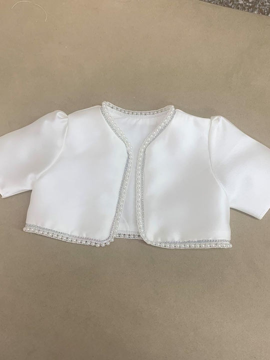 Nst Nastasia Princess Andeline D'havre Weißes Gestricktes Taufstrickjacke