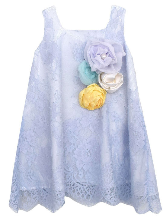 Nst Nastasia Alice Rollit Coe Hellblaues Taufkleid aus Spitze