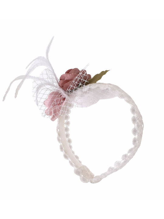 Nst Nastasia White Baptism Hair Accessory