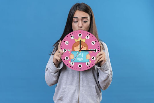 Koupakoupa Kids Wall Clock Princesses Wooden 19cm