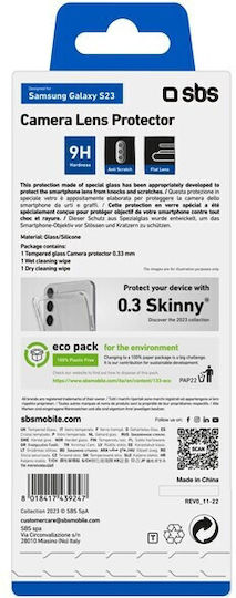 SBS Camera Protection Tempered Glass Transparent for the Galaxy S23 CAMGLSAS23
