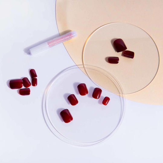 Nail HQ Tipps für falsche Nägel in Rot Farbe 24Stück