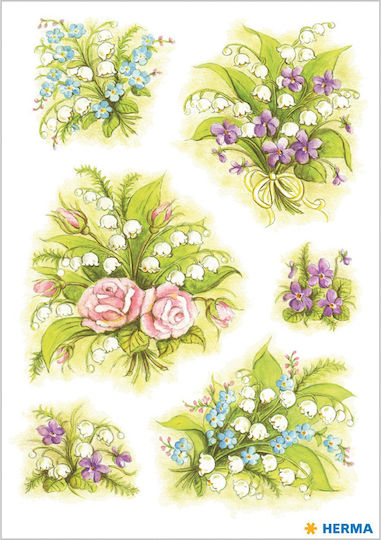 Herma Bouquets Autocolant decorativ pentru proiecte DIY