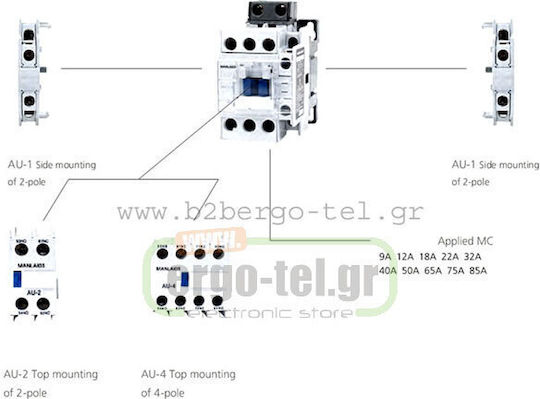 Kripal Hilfskontakt Industrieller Typ 198-014110400
