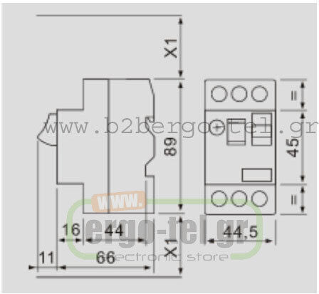 Kripal Термомагнитни Индустриален превключвател 198-051141000