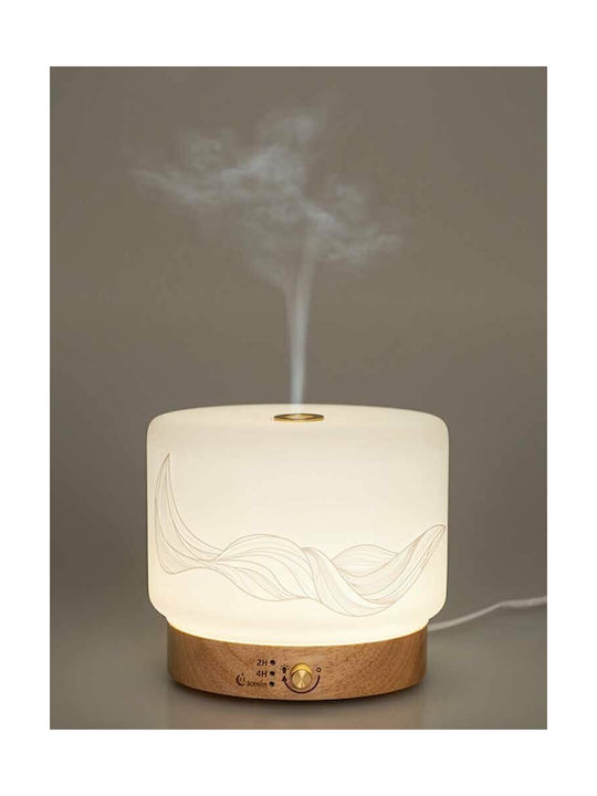 Innobiz Led Ultrasonic Aromatherapy Diffuser with Timer Brown 280ml