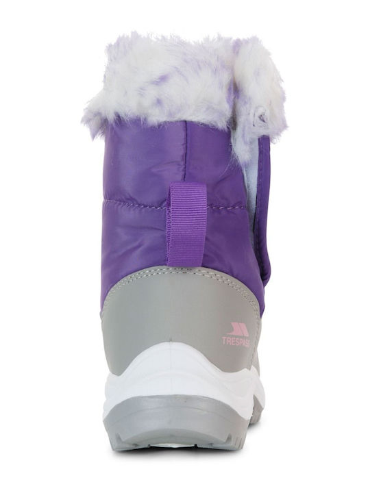 Arabella Kinder-Schneestiefeletten mit Klettverschluss Lila