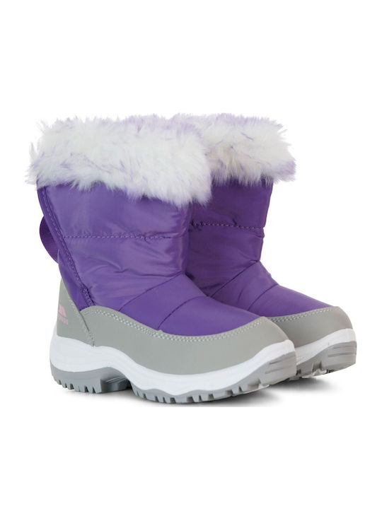 Arabella Kinder-Schneestiefeletten mit Klettverschluss Lila