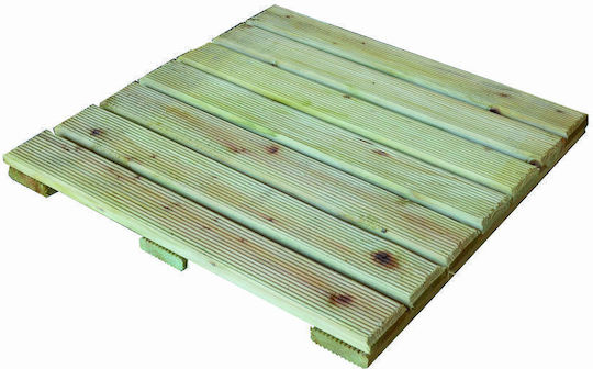 Showood Πλακάκι για Δάπεδο Κήπου από Ξύλο 40x40εκ.