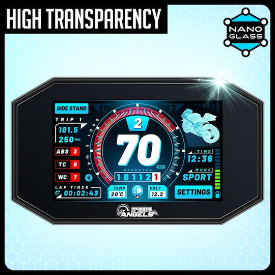 Speedo Angels Προστατευτικό Οργάνων Μοτοσυκλέτας Honda XR Διάφανο