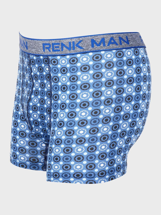 G Secret Herren Boxershorts Blau mit Mustern 1Packung