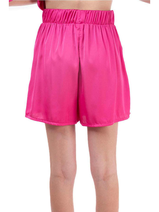 MY T Women's High-waisted Shorts Fuchsia