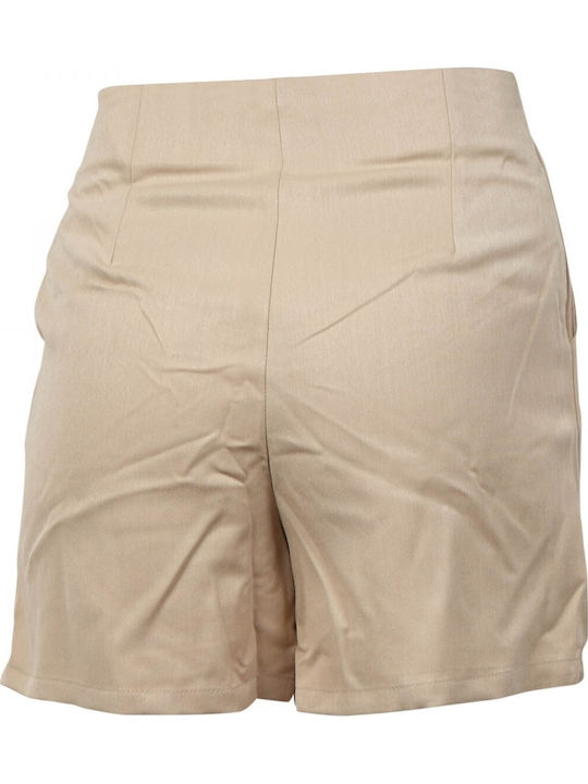 Women's High-waisted Shorts Beige