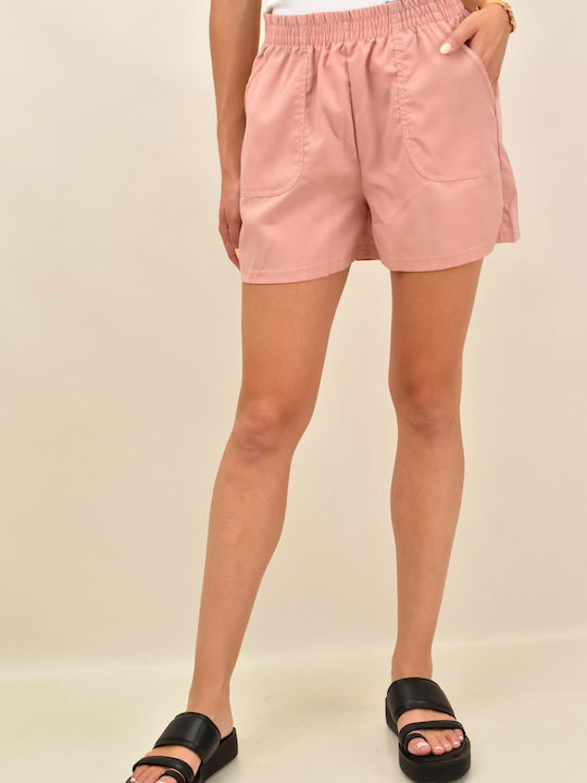 Potre Women's High-waisted Shorts Pink