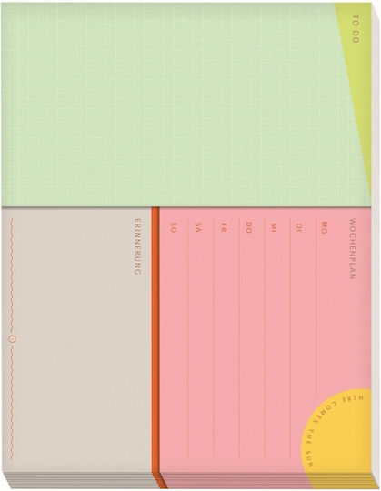 Moses Set 3 Bloc Notes 50 Foi cu Pagini Albe și Elastic Multicolor