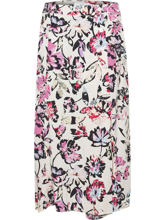 Maxi Skirt Floral Gray