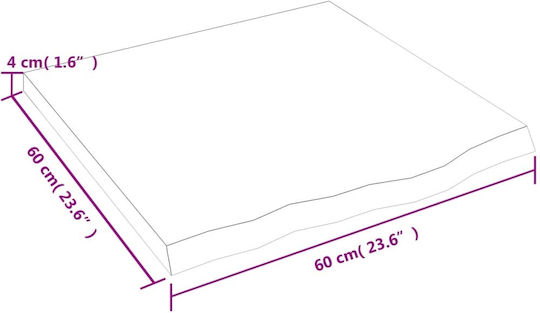 Ράφι Καφέ 60x60x4εκ.