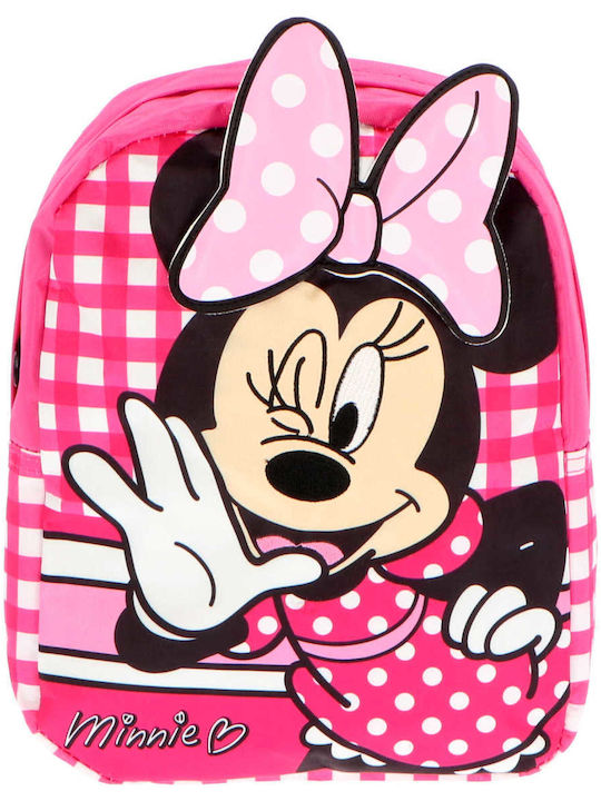 Minnie Mouse Minnie Mouse Σχολική Τσάντα Πλάτης Νηπιαγωγείου σε Φούξια χρώμα