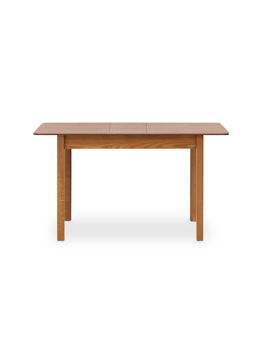 Bergen Tisch Speisesaal Ausziehbar aus Massivholz Walnuss 120(+30)x68x77cm