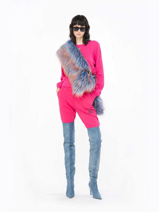 Pinko Women's Long Sleeve Sweater Cotton Fuchsia