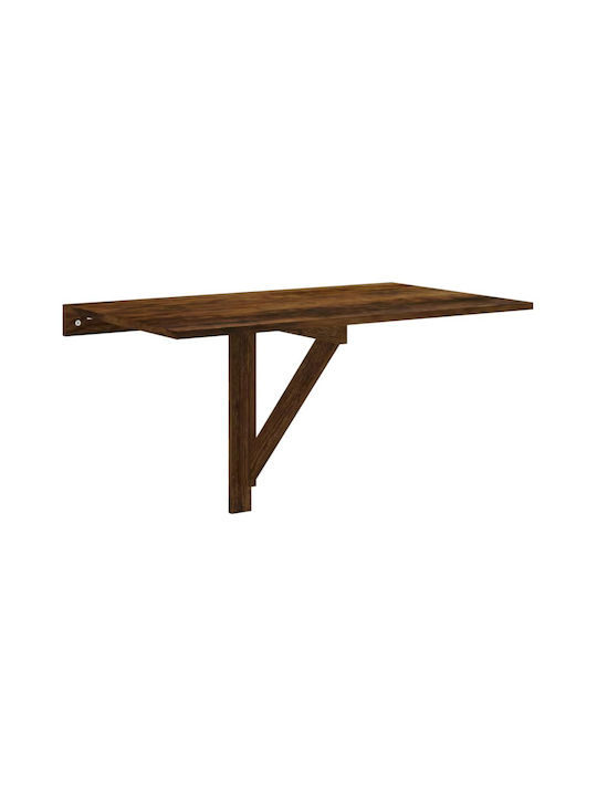 Kitchen Rectangular Table Collapsible Walnut 100x60x56cm