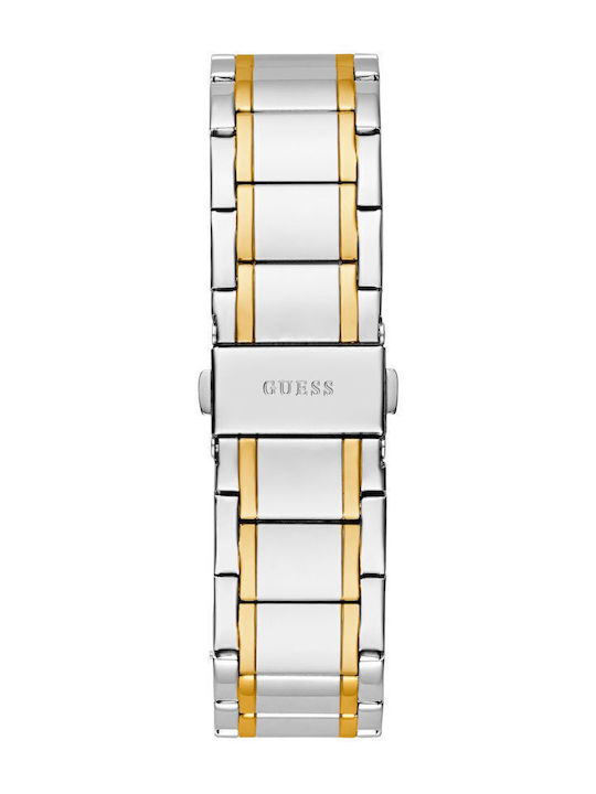Guess Men's Watch 44mm Battery with Silver Metal Bracelet