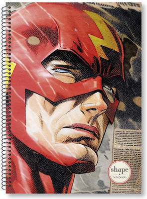 Shape Notebooks Spiral Notebook Ruled B5 3 Subjects Heroes 1pcs (Μiscellaneous Designs/Colors)